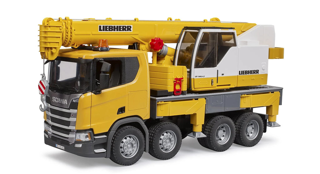 BRUDER Scania Super 560R Liebherr Crane Truck with Light and Sound Module - TOYBOX Toy Shop