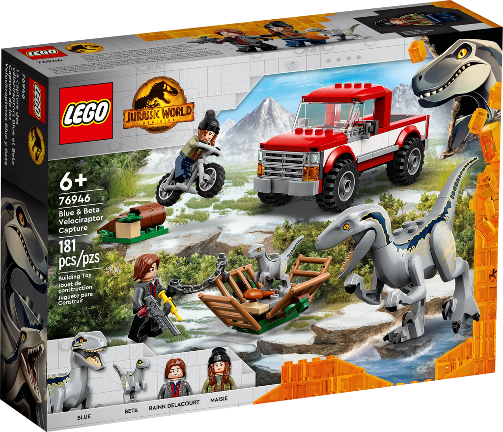 LEGO 76946 JURASSIC WORLD Blue & Beta Velociraptor Capture - TOYBOX Toy Shop