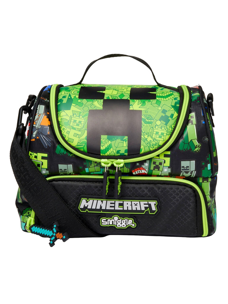 SMIGGLE Minecraft Double Decker Lunchbox With Strap - TOYBOX Toy Shop