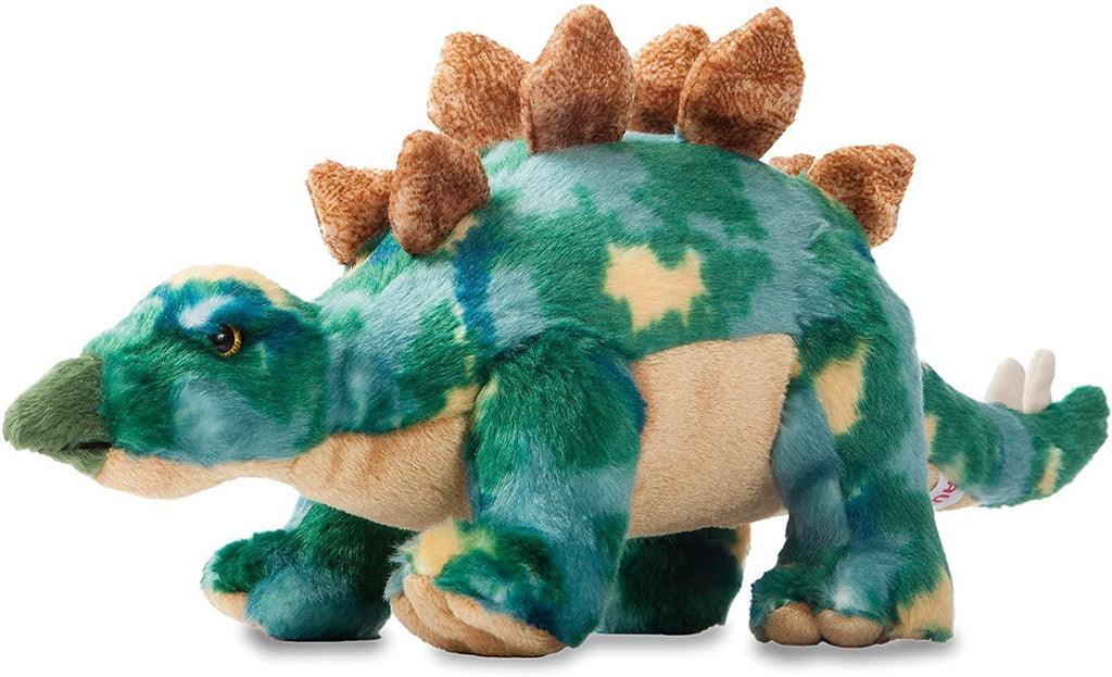 AURORA 32120 Stegosaurus Dinosaur, 13-Inch Soft Toy, Green - TOYBOX Toy Shop