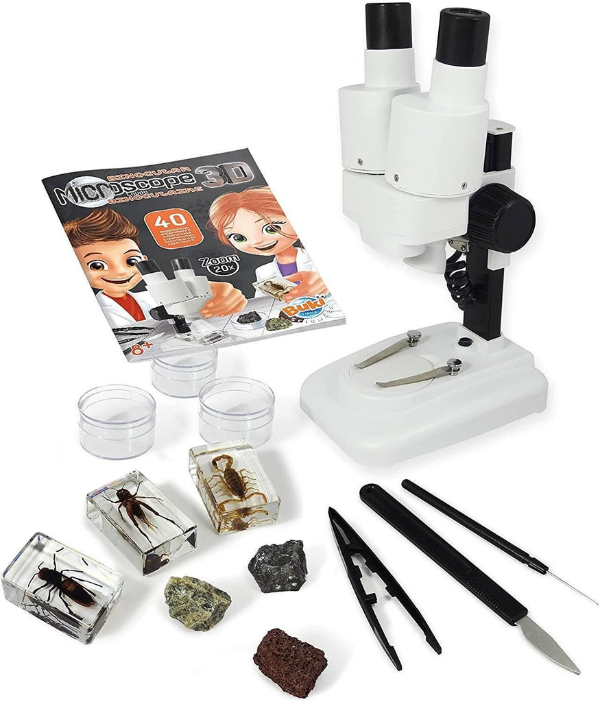 BUKI France MR500 - Binocular Microscope 3D - TOYBOX Toy Shop