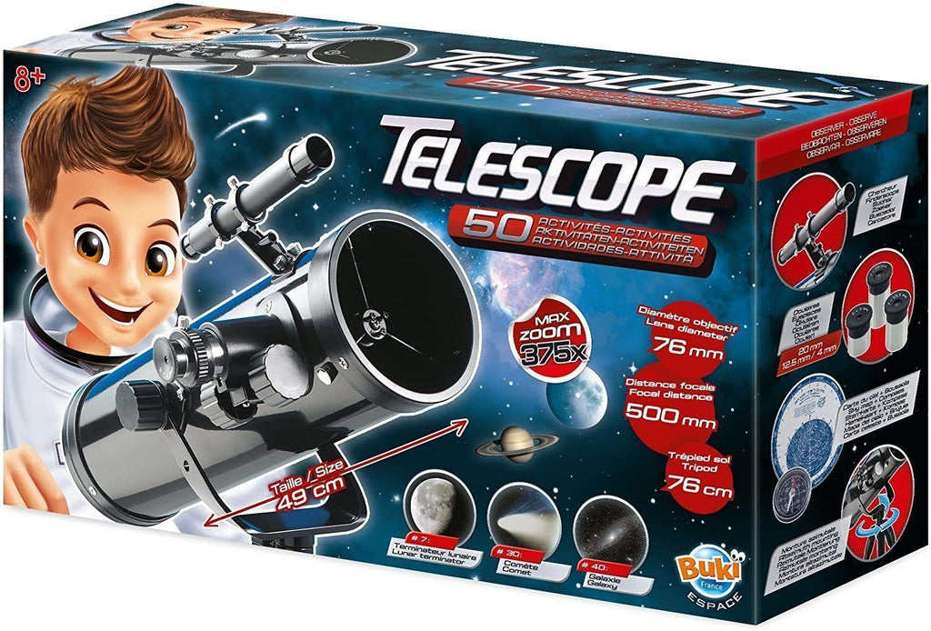 BUKI France TS008B Telescope 50 Activities - TOYBOX Toy Shop