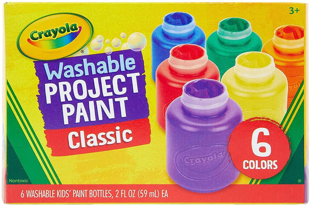 Crayola 6 Washable Kids Paint Set - TOYBOX Toy Shop
