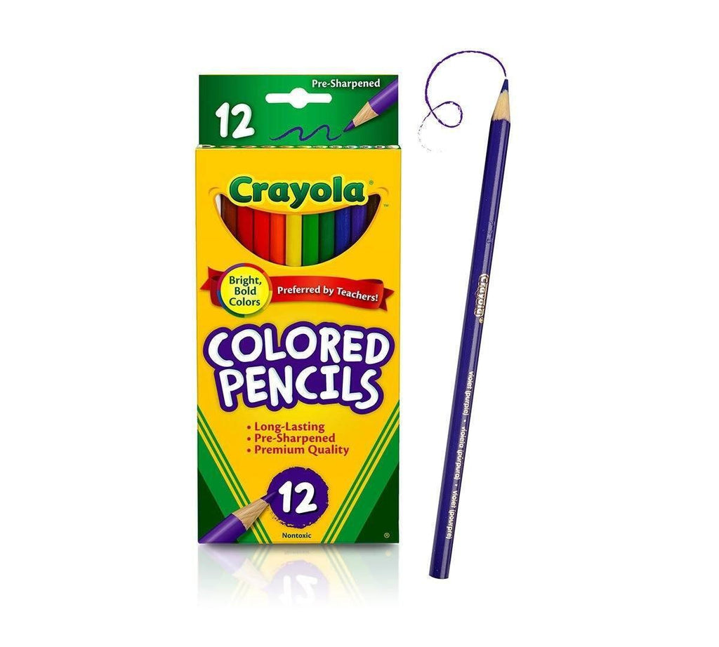 Crayola Colored Pencils, Long, 12 Count - TOYBOX Toy Shop