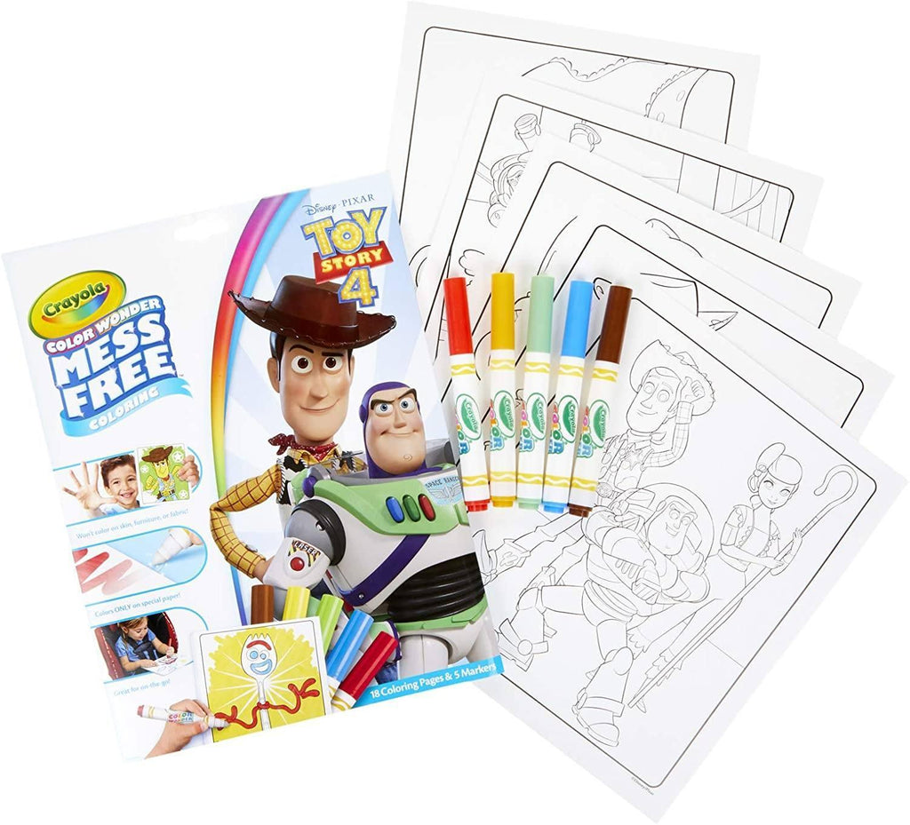Crayola Mess-Free Toy Story 4 Colouring Book - TOYBOX Toy Shop