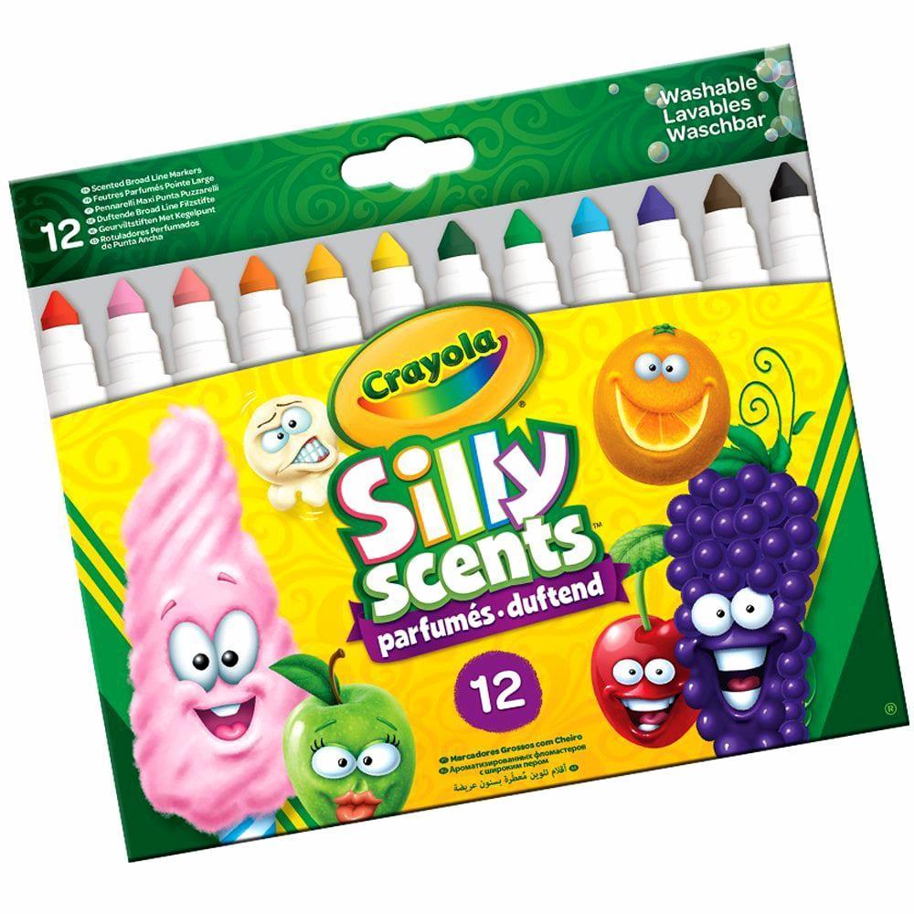 Crayola Silly Scents Broadline Sweet Markers, 12 Colours - TOYBOX Toy Shop