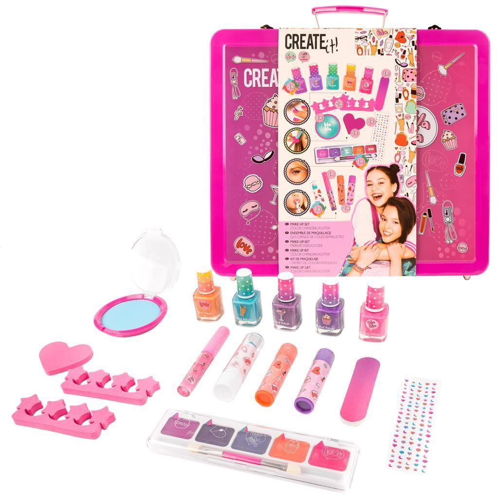Create It! Makeup Kit Colour Changing/Glitter TOYBOX
