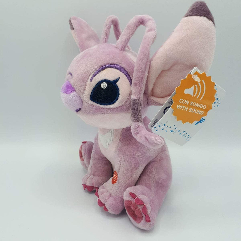 Disney Stitch Plush – Angel Soft Plush Toy with Sound 20cm - Pink - TOYBOX Toy Shop