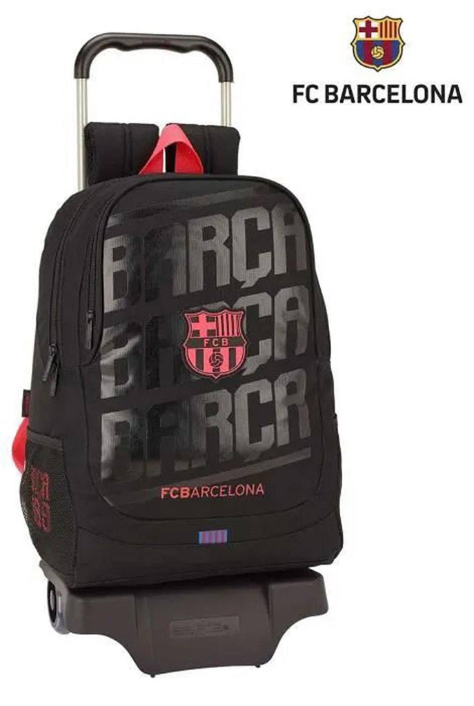 FC Barcelona Black School Trolley Bag 44cm - TOYBOX Toy Shop