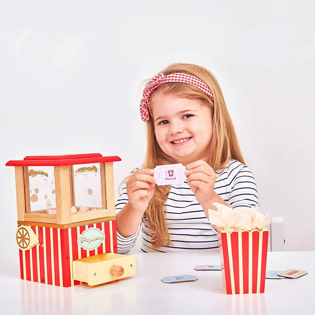 Le Toy Van - Wooden Honeybake Retro Popcorn Machine - TOYBOX Toy Shop