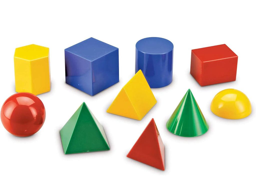 Learning Resources Large Plastic Geometric Shapes, Set of 10 - TOYBOX Toy Shop