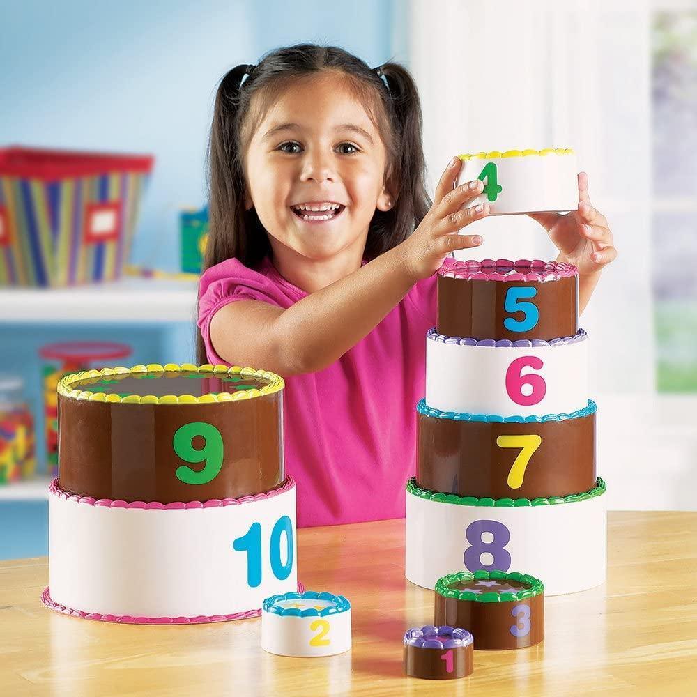 Learning Resources Smart Snacks Stack & Count Layer Cake- Numbers & Counting - TOYBOX Toy Shop