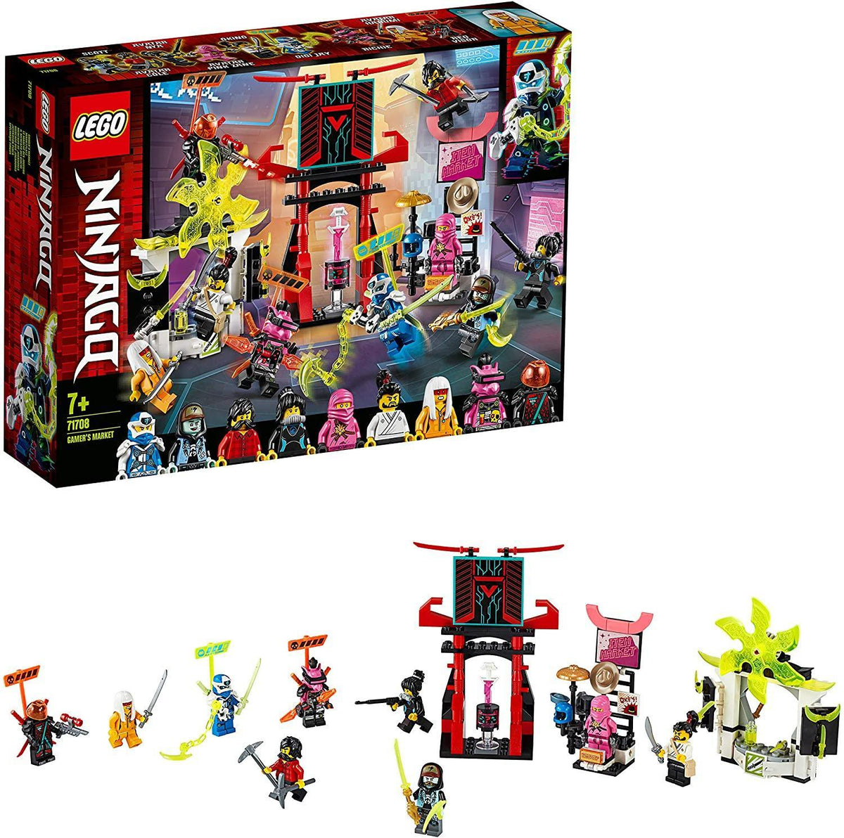 LEGO NINJAGO 71708 Gamer's Market 9 Minifigures Set – TOYBOX