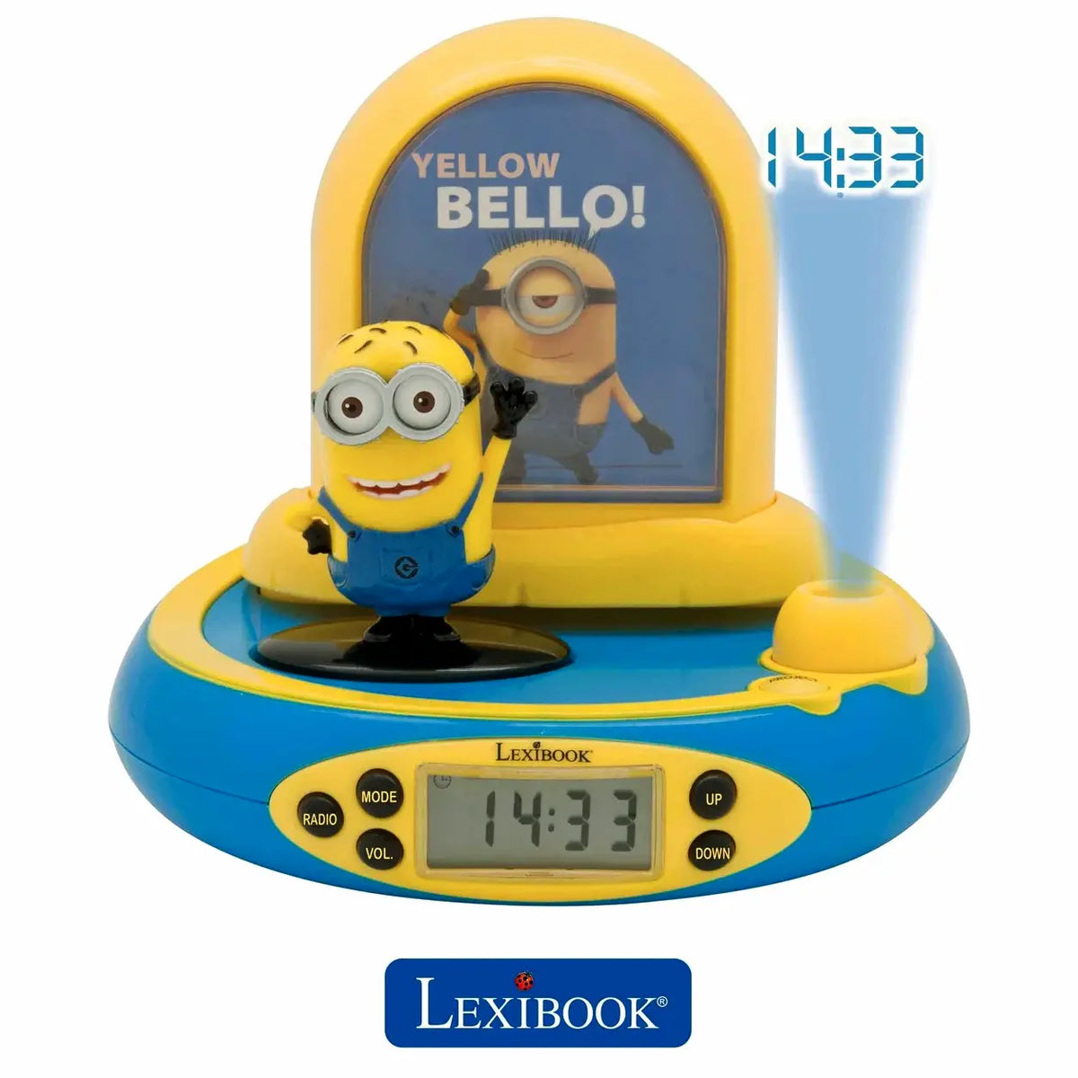Joy Toy Minions 2 Réveil cube dans un emballage cadeau – 8 x 8 x 8 cm, petit, multicolore
