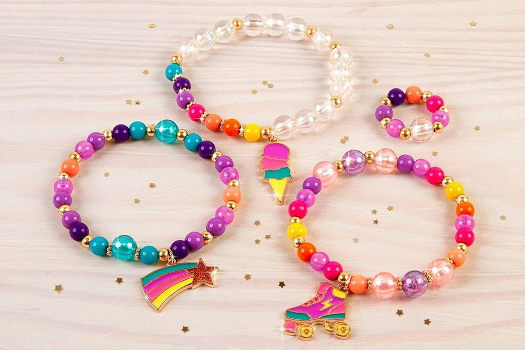 Make it Real Rainbow Dream Jewellery DIY Charm Bracelet Making Kit - TOYBOX Toy Shop