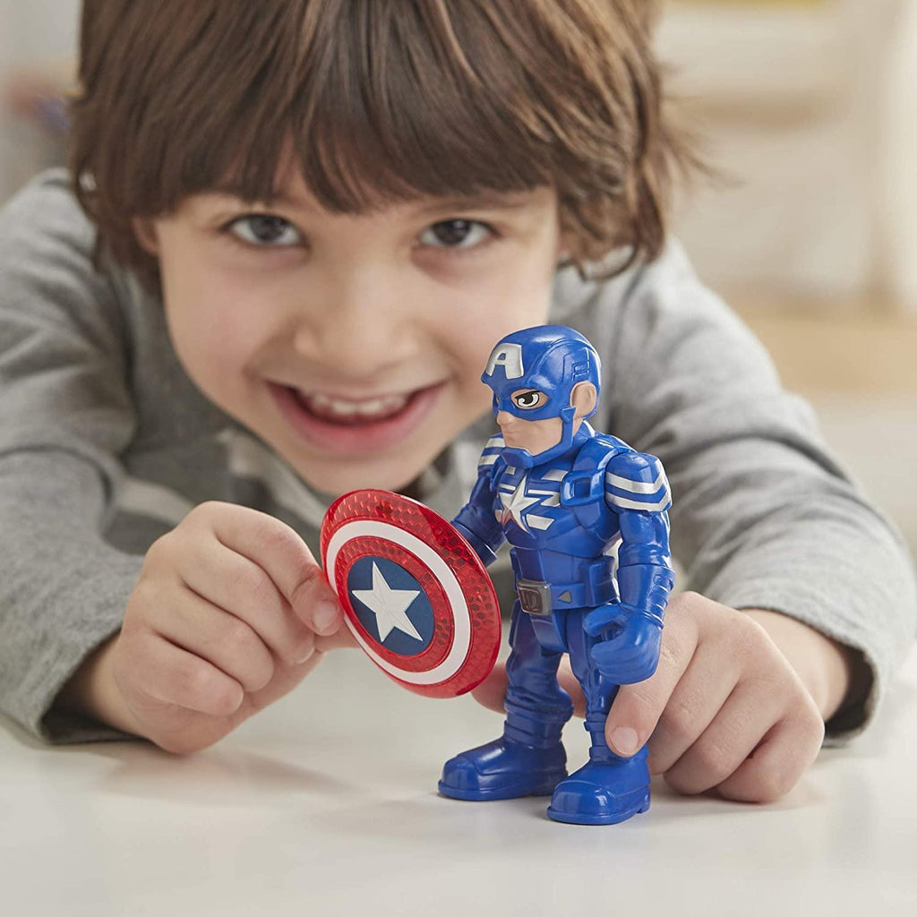 Marvel Super Hero Adventures Captain America 12.5cm Action Figure - TOYBOX Toy Shop