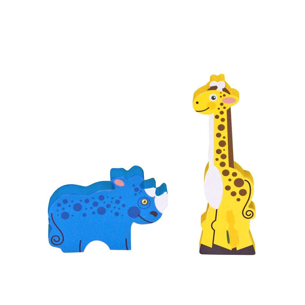 Melissa & Doug 13722 Safari Chunky Puzzle - 8 Pieces - TOYBOX Toy Shop