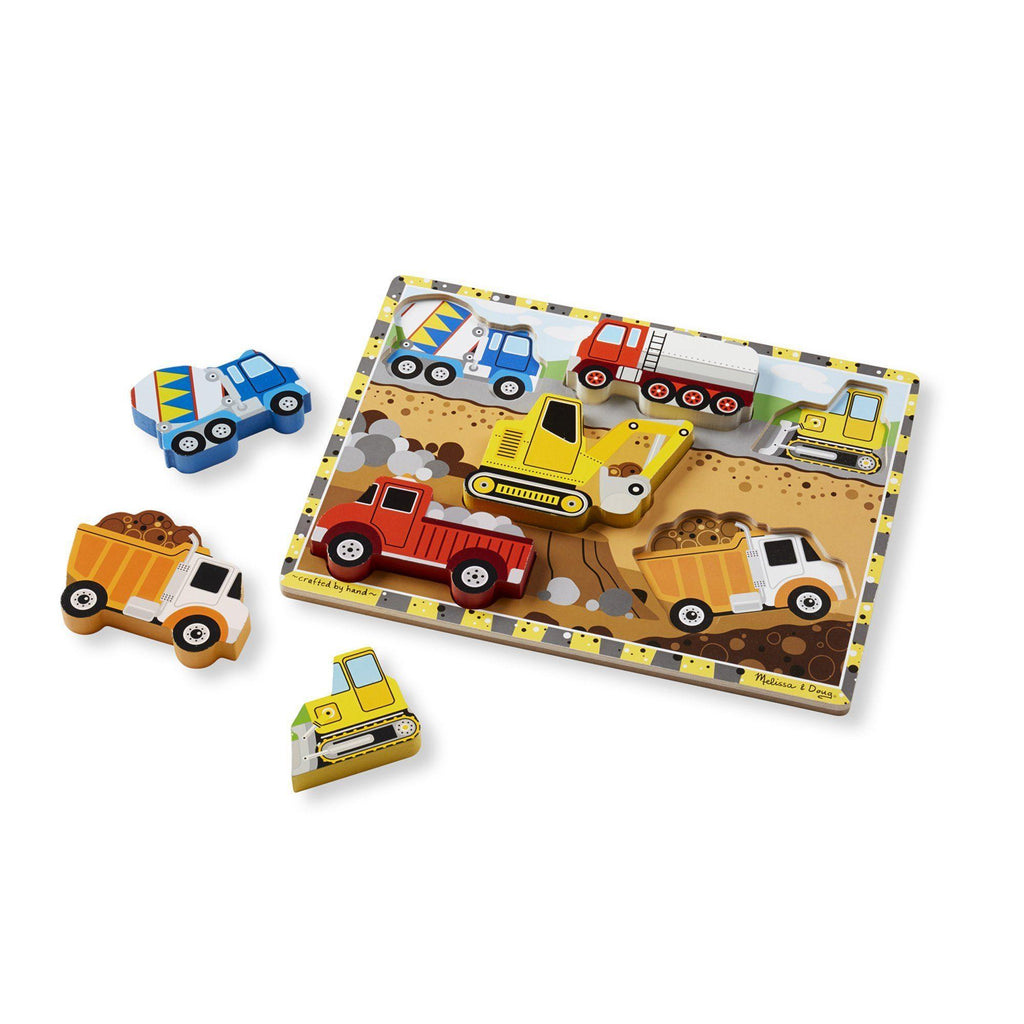 Melissa & Doug Construction Chunky Puzzle - 6 Pieces - TOYBOX Toy Shop