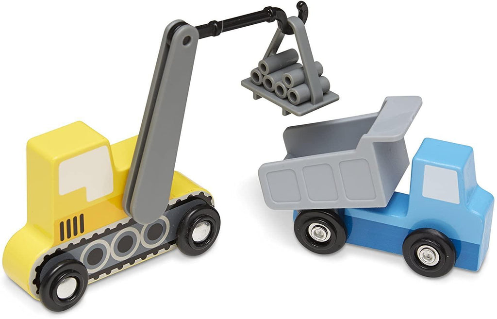 Melissa & Doug Wooden Construction Site Vehicles - TOYBOX Toy Shop