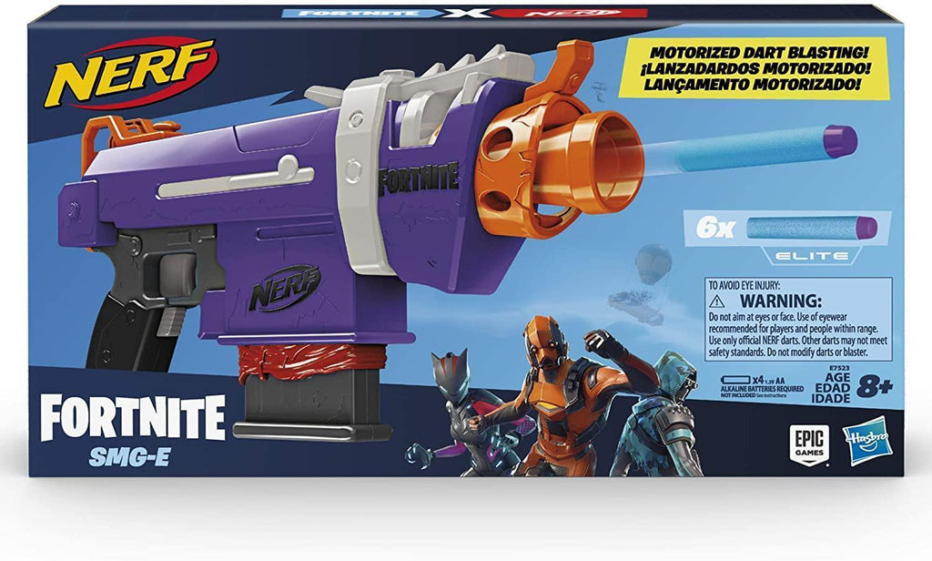 NERF Fortnite SMG-E Motorised Dart Blaster - TOYBOX Toy Shop