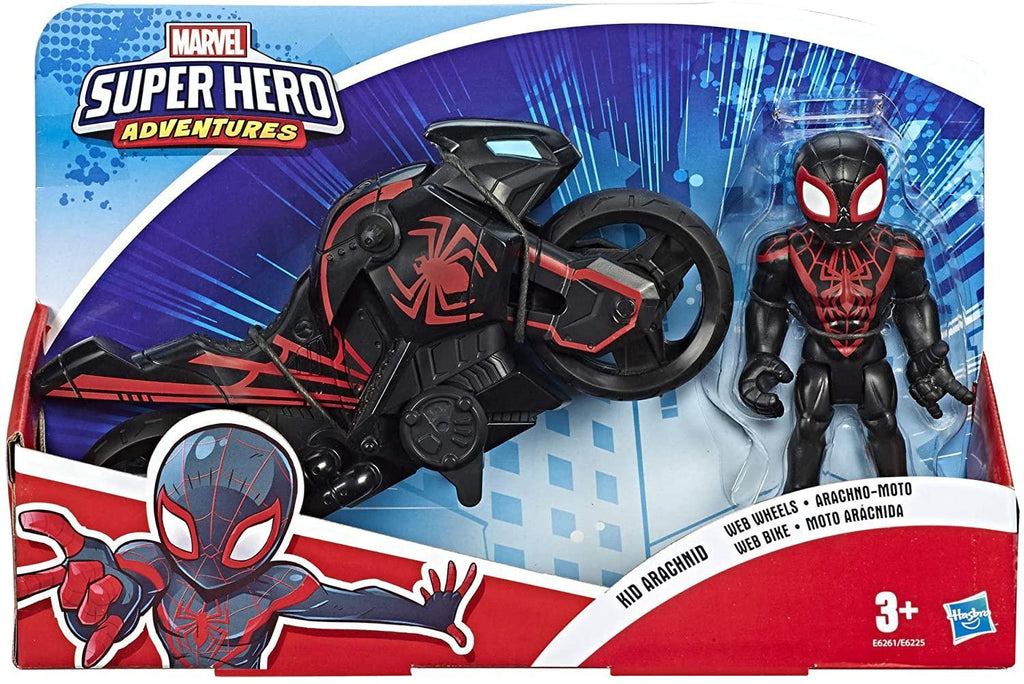 Playskool Heroes Marvel Super Hero Adventures Kid Arachnid Web Wheels - TOYBOX Toy Shop