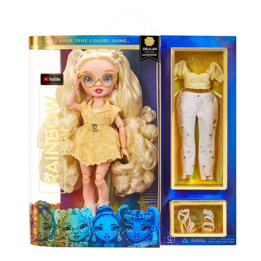 Rainbow High Delilah Fields - Buttercup Yellow Fashion Doll - TOYBOX Toy Shop