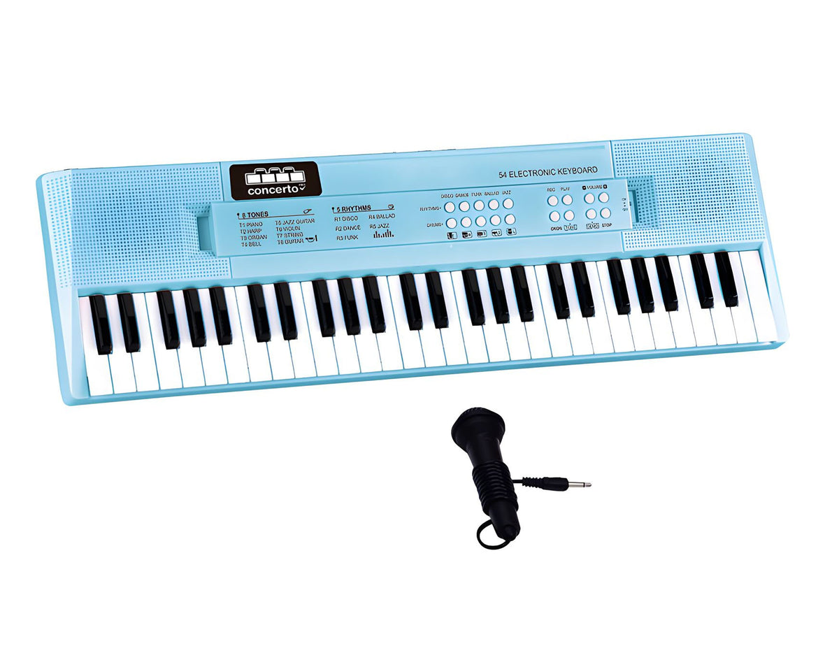 54 Key Portable Keyboard With Microphone - Beginner Digital Piano For Kids & Adults