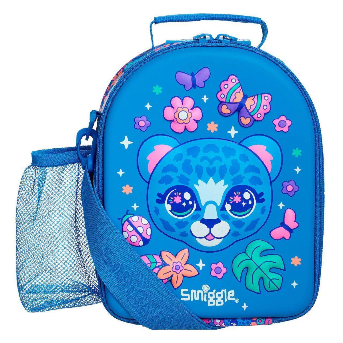 SMIGGLE Budz Hardtop Lunch Box With Strap Cornflower Blue TOYBOX