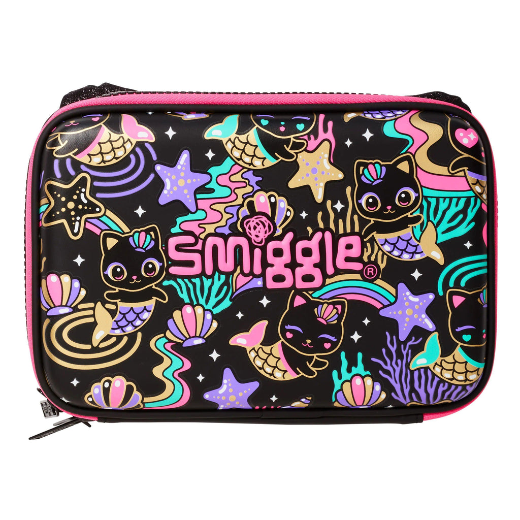SMIGGLE Hey There Hardtop Double Up Pencil Case - Colour Mix - TOYBOX Toy Shop