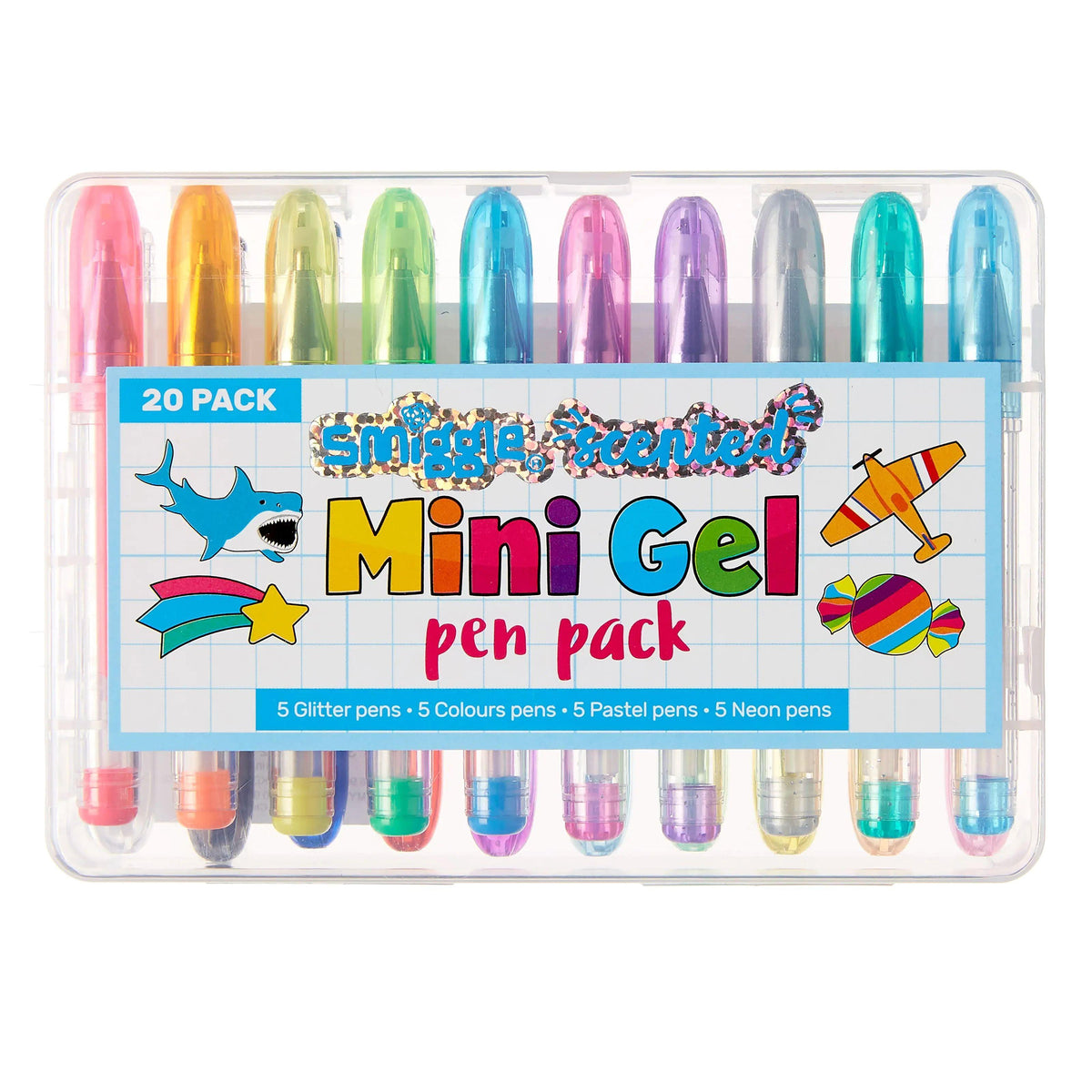 Glitter Smiggle Multi Colour Pen SMIGGLE Scented Mini Gel Pens X20