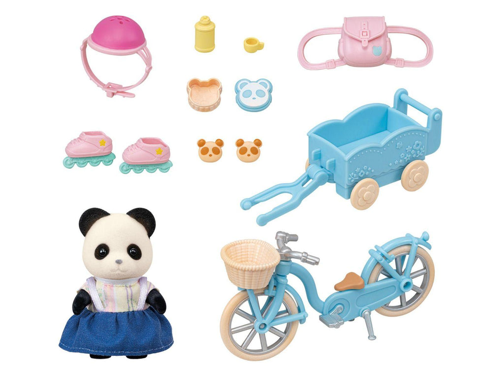 Sylvanian Families Cycle & Skate Set - Panda Girl - TOYBOX Toy Shop