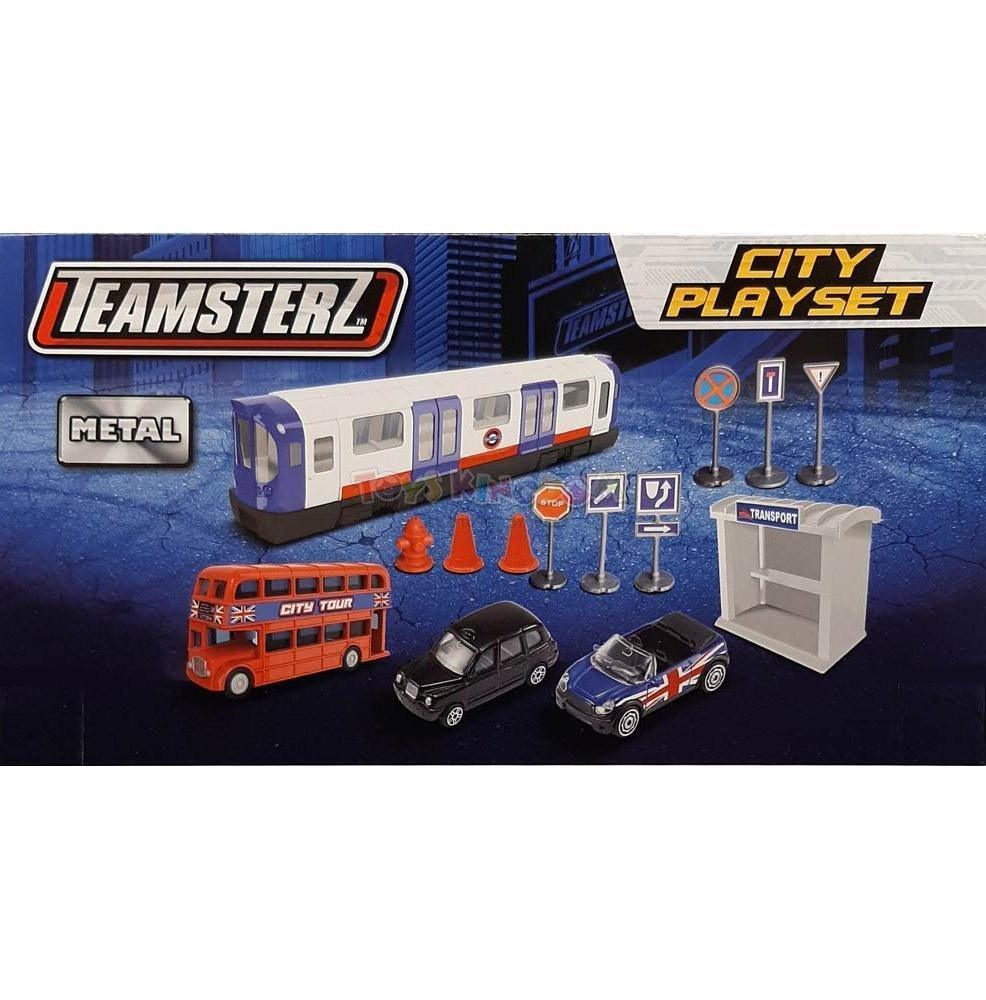 Teamsterz 3" Die-cast City Playset - TOYBOX Toy Shop