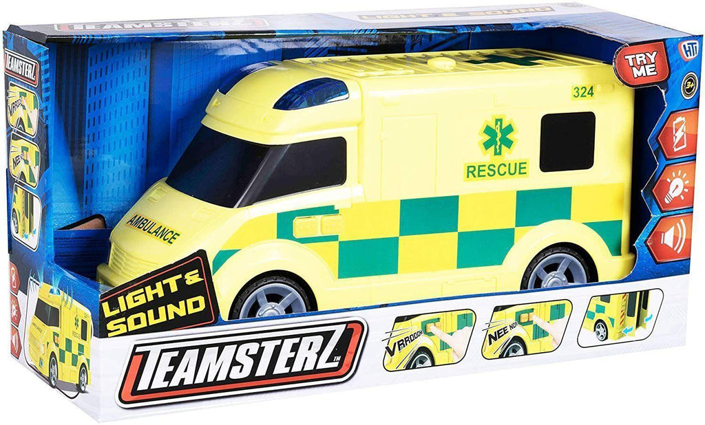Teamsterz Large Light & Sound Ambulance - TOYBOX Toy Shop
