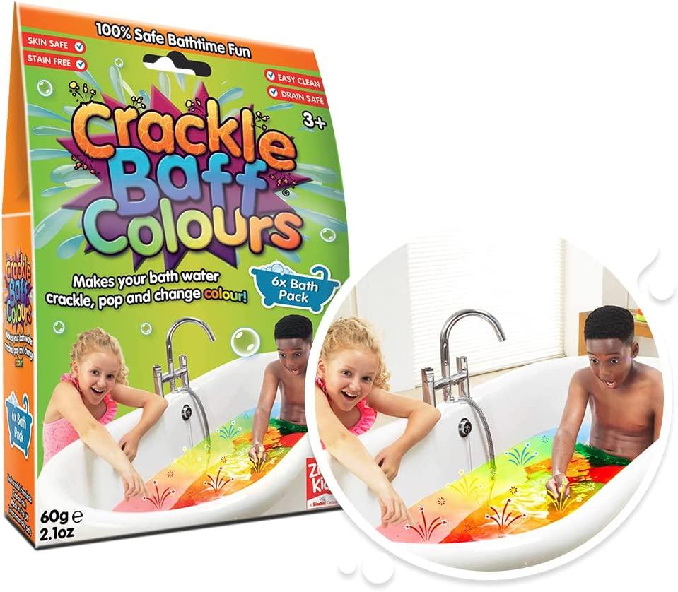 Zimpli Kids Crackle Baff Colours 6 Pack - 60g - TOYBOX Toy Shop