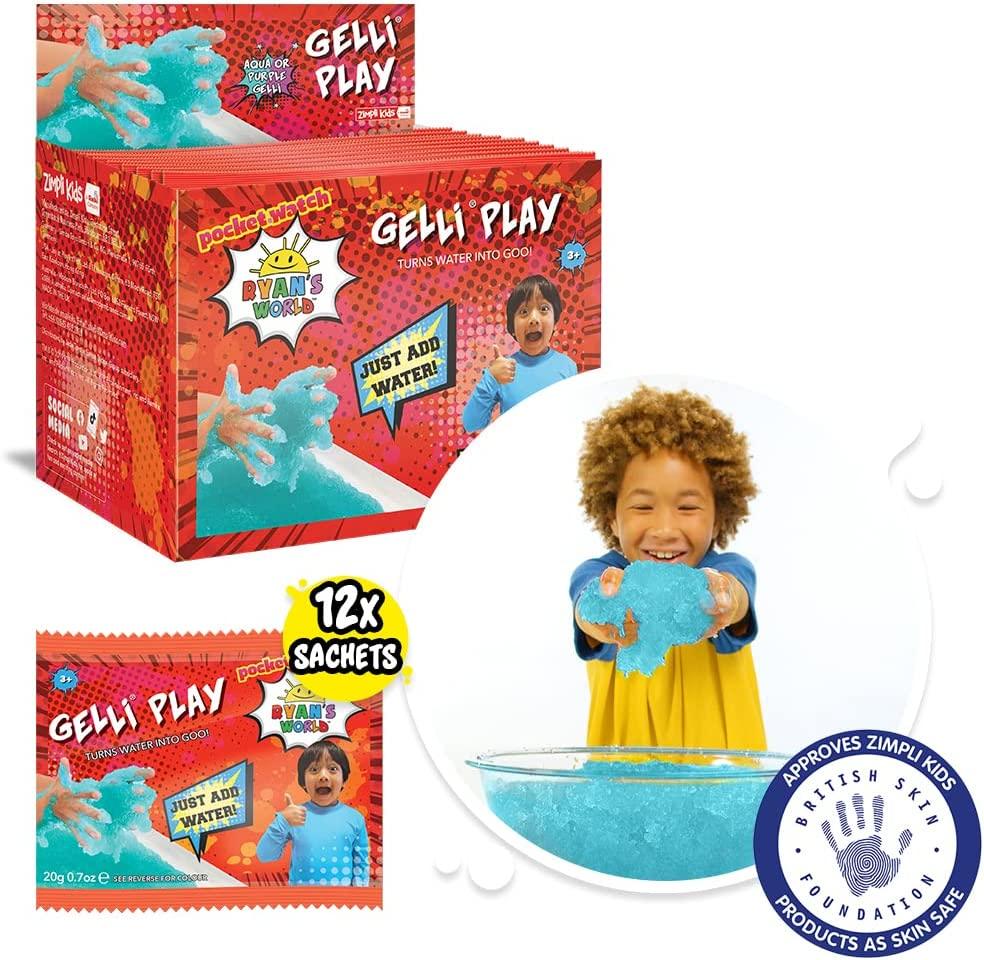Zimpli Kids Ryans World Gelli Play Foil Bags 20G - Mixed Colours - TOYBOX Toy Shop