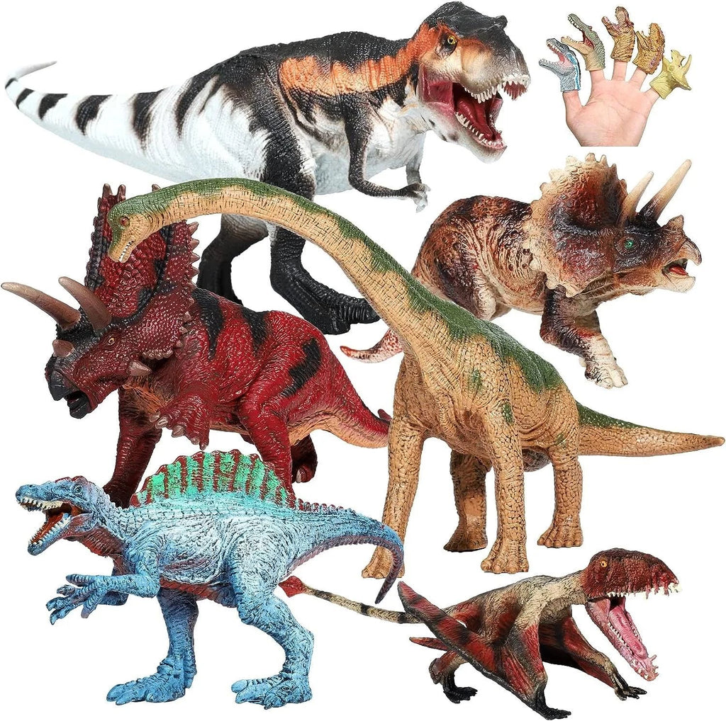 Diverse dinosaur toy collection for kids - realistic T-Rex, Velociraptor, and more. Perfect educational playset for children. Buy now for imaginative fun and learning. High-quality, safe, and engaging dinosaur toys.
