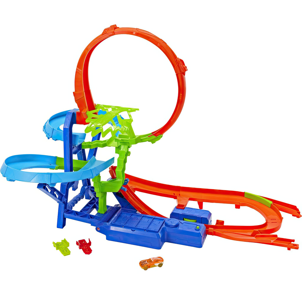 Hot Wheels Stunt Tracks Mid-air Car Crash Playset