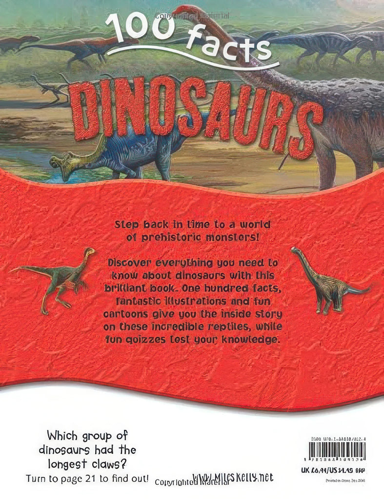 100 Facts Dinosaurs - Paperback Book - TOYBOX Toy Shop