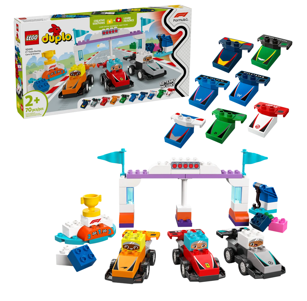 LEGO DUPLO 10445 F1 Team Race Cars & Drivers - TOYBOX Toy Shop