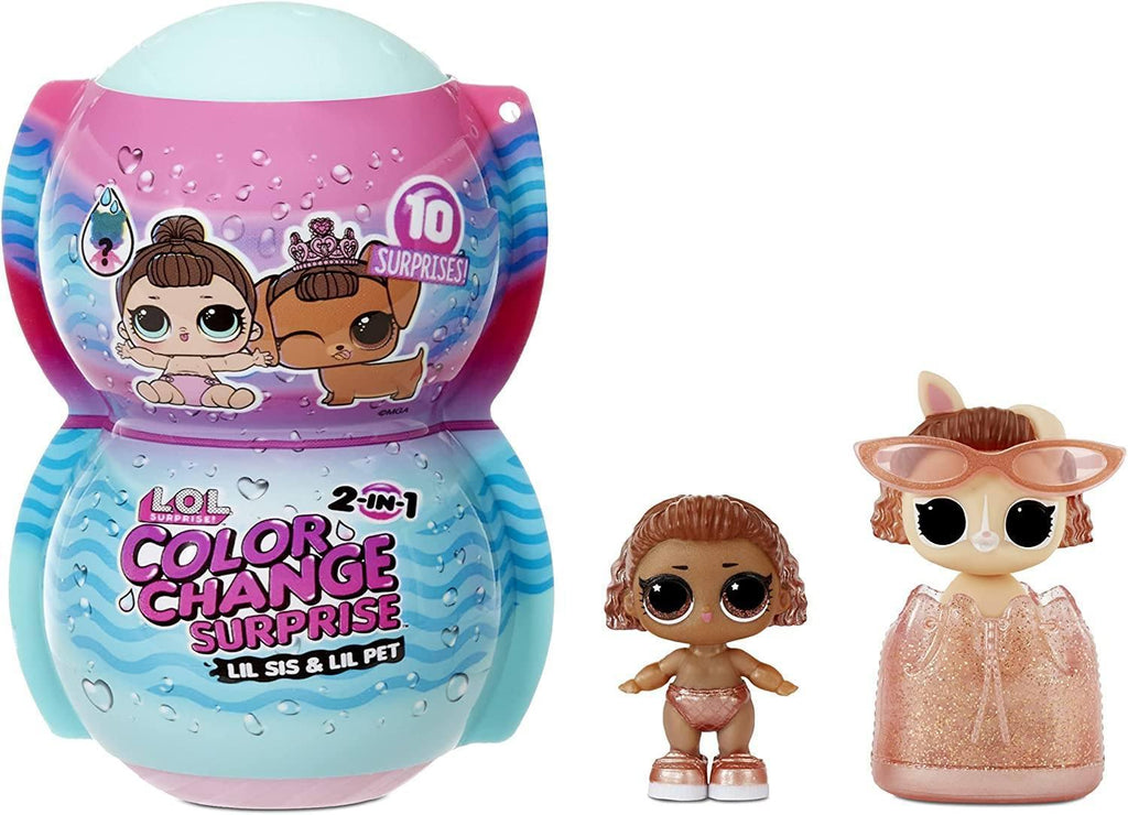 2-n-1 LOL Surprise Me & My Lil Sis & Lil Pet Colour Change Surprise - TOYBOX Toy Shop