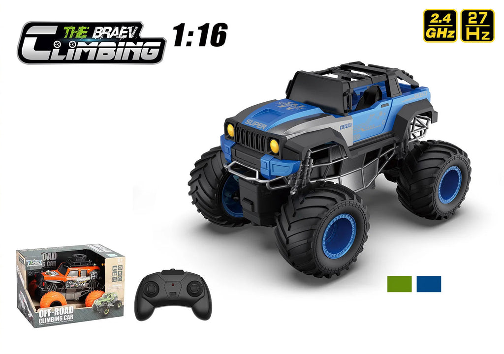 RC Monster Truck - Off Road Climbing Car 1:16 Scale - Assorted - TOYBOX Toy Shop