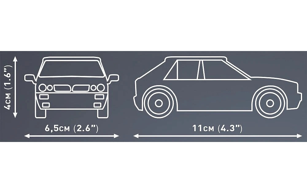 COBI Lancia Delta Hf Model Kit