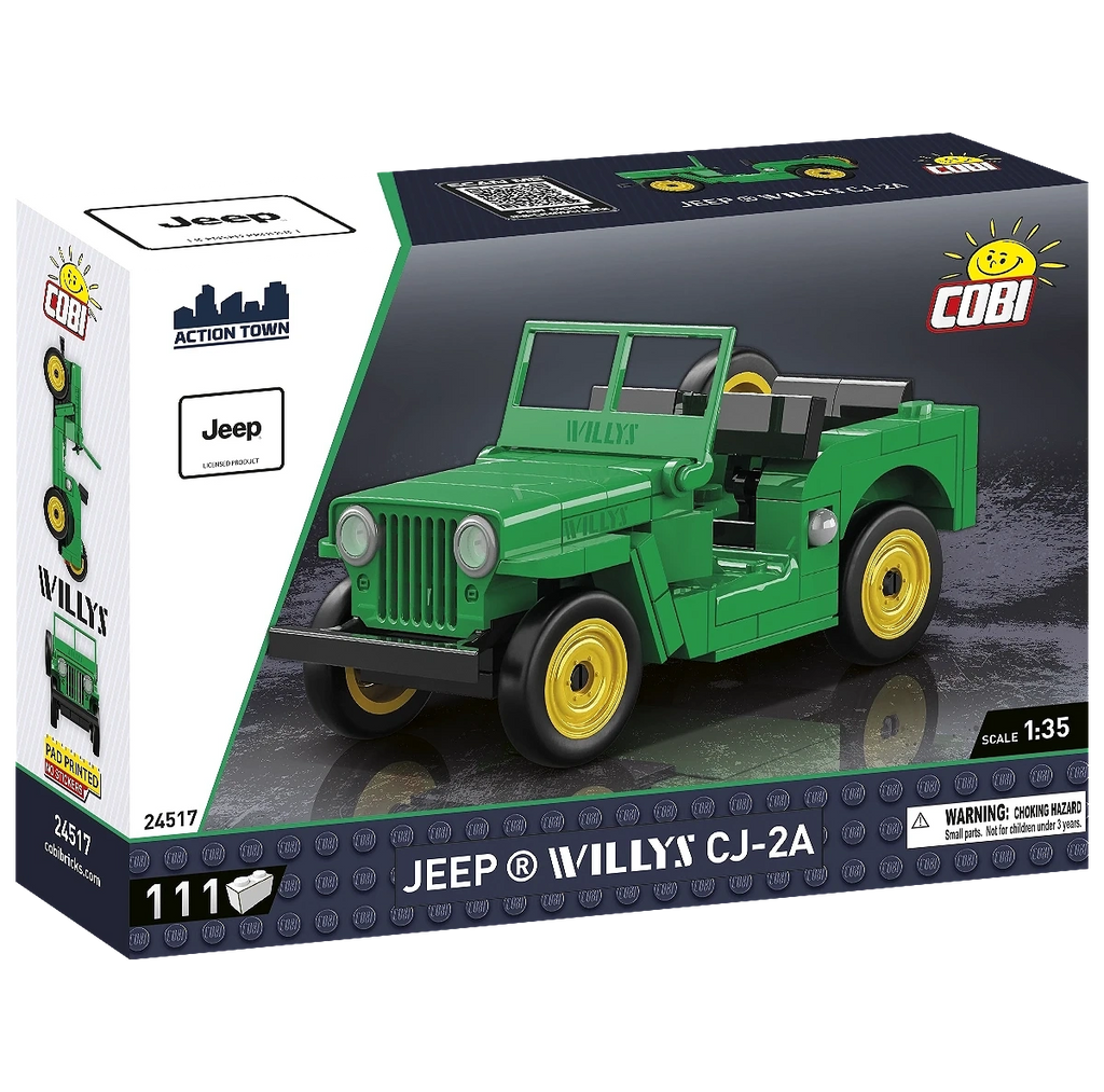 COBI Jeep Willys Cj-2a Green Model Kit