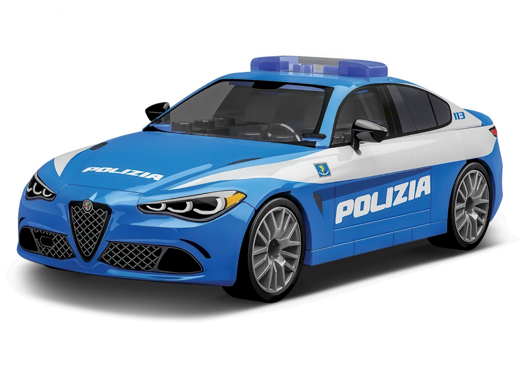 COBI Alfa Romeo Giulia Quadrifoglio Polizia Model Kit