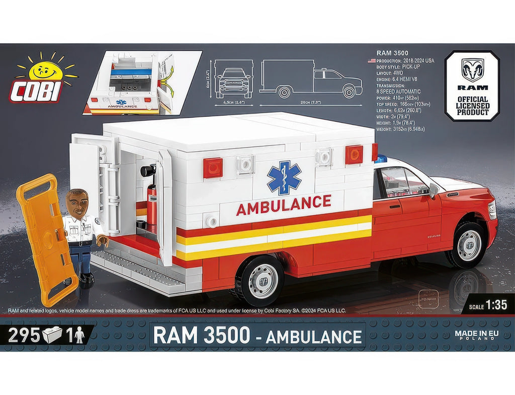 COBI Ram 3500 Ambulance Model Kit