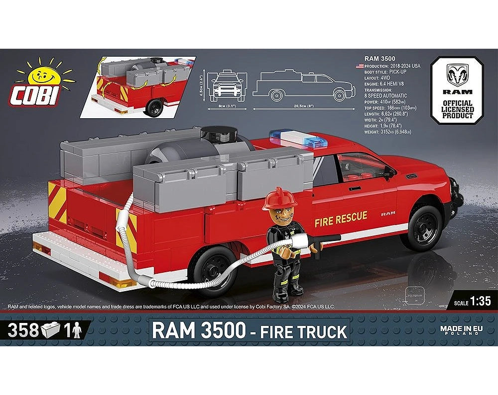 COBI Ram 3500 Fire Truck Model Kit