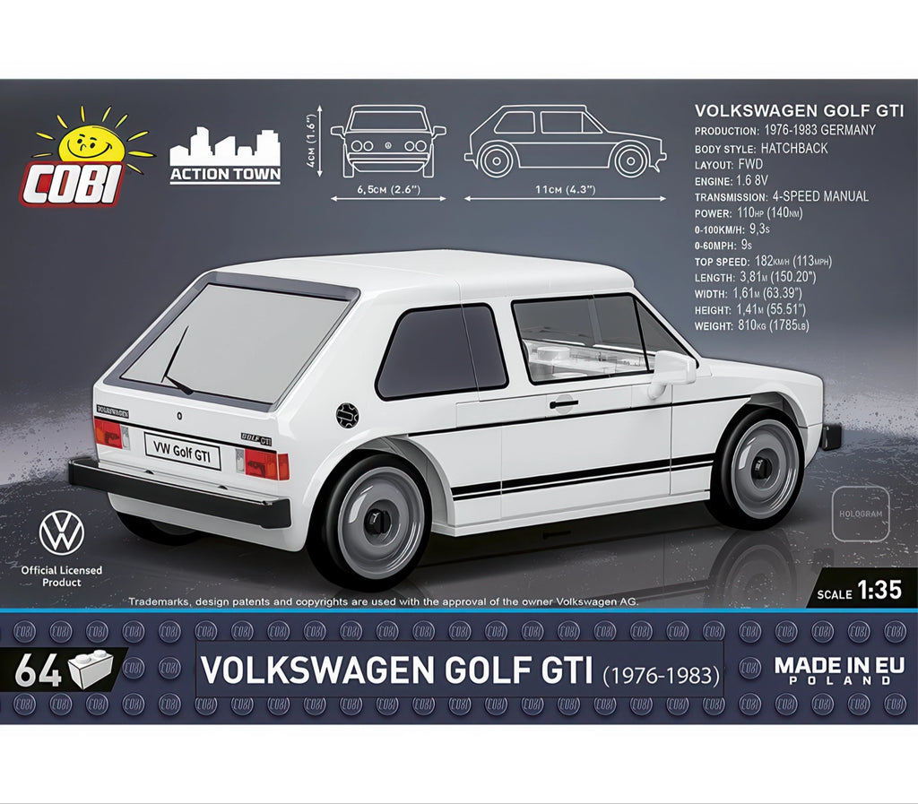 COBI 1976 VW Golf Gti Model Kit