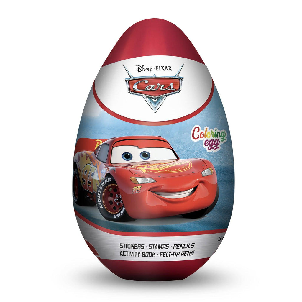 Cars Colouring Egg Set - TOYBOX