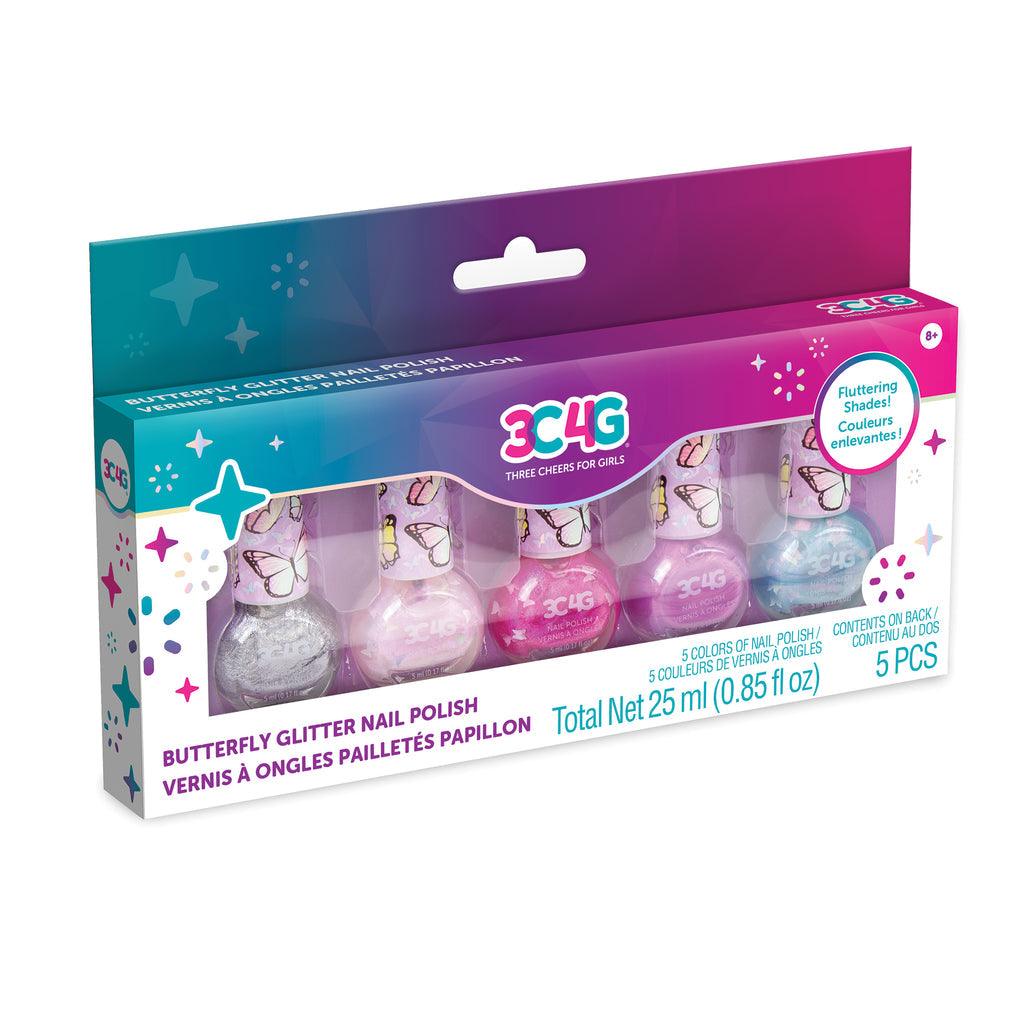 Make it Real 3C4G Butterfly Nail Polish Set 5pk - TOYBOX Toy Shop