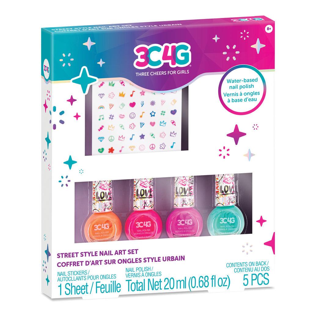 Make it Real 3C4G Graffiti Nail Polish And Nail Sticker Set - TOYBOX Toy Shop